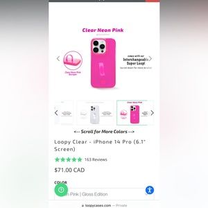 IPhone 14 Pro loopy case